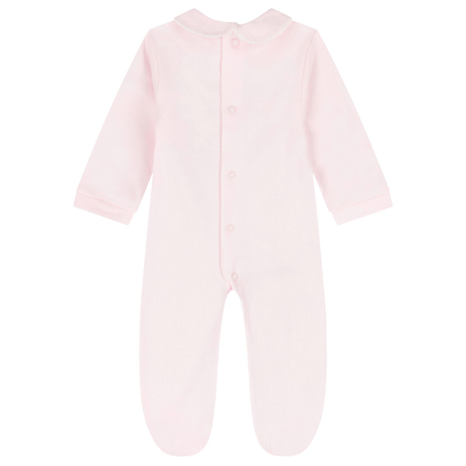 Baby Girls Pink Smocked Babygrow Gift Set, 3, hi-res