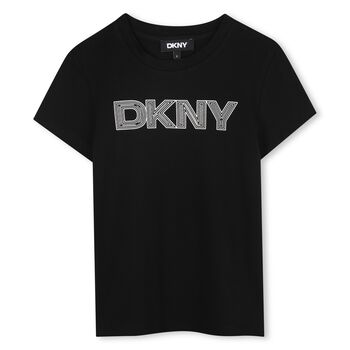 Girls Black Logo T-Shirt