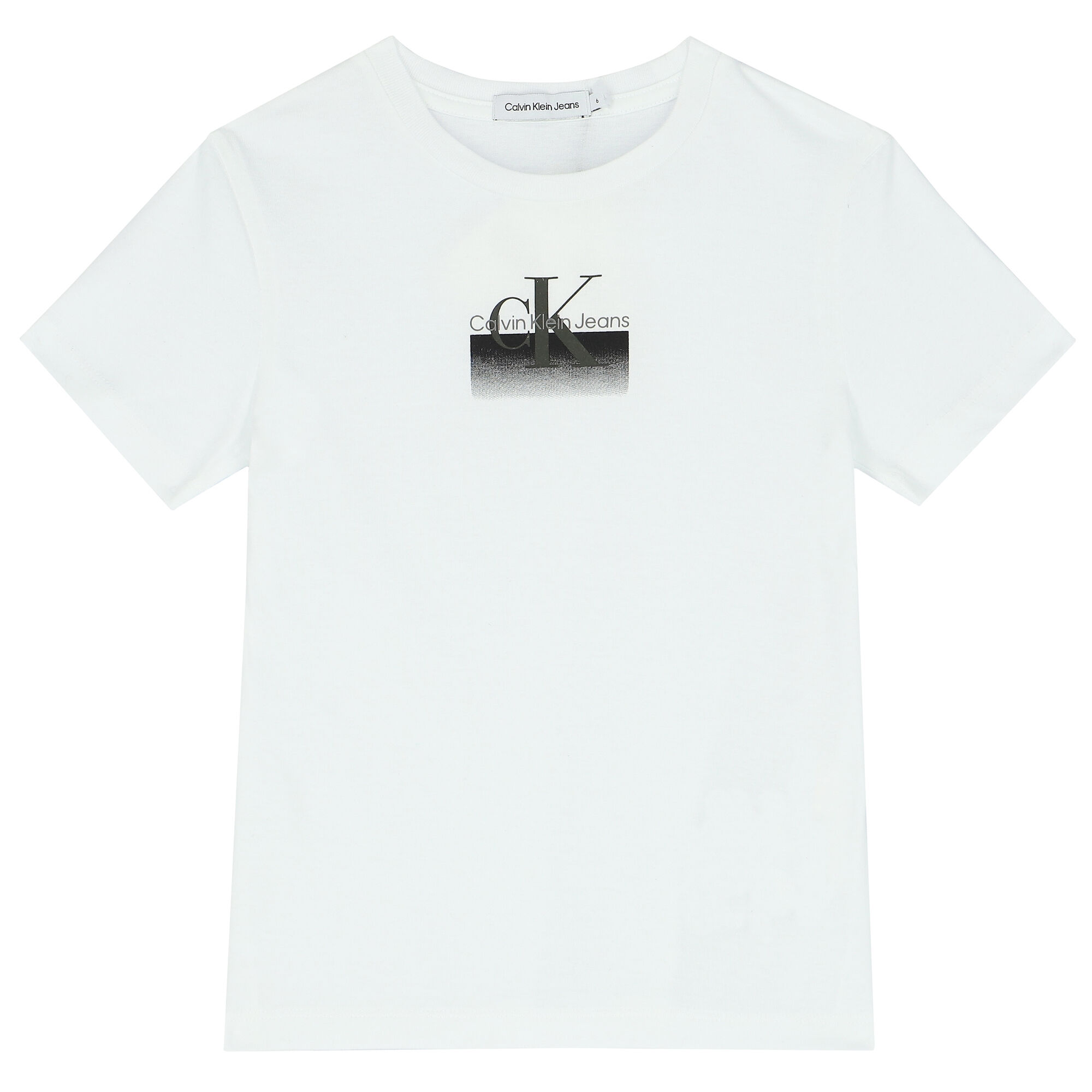Calvin klein white shop logo t shirt