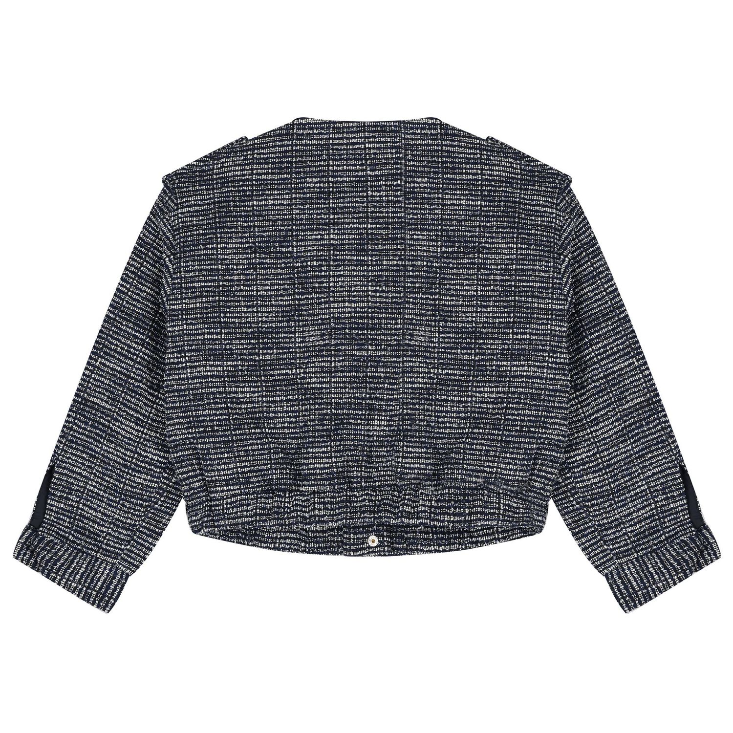 Girls Grey Tweed Cardigan, 1, hi-res