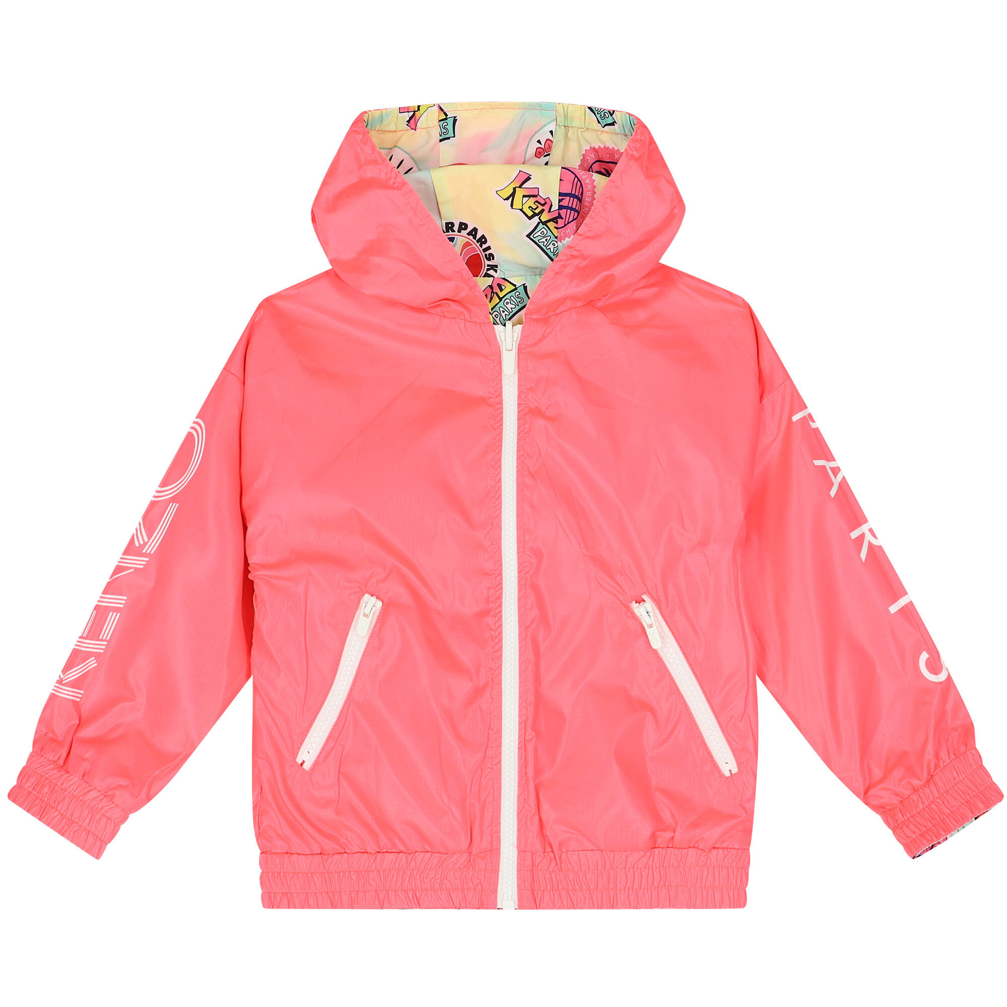 Orange best sale pink jacket