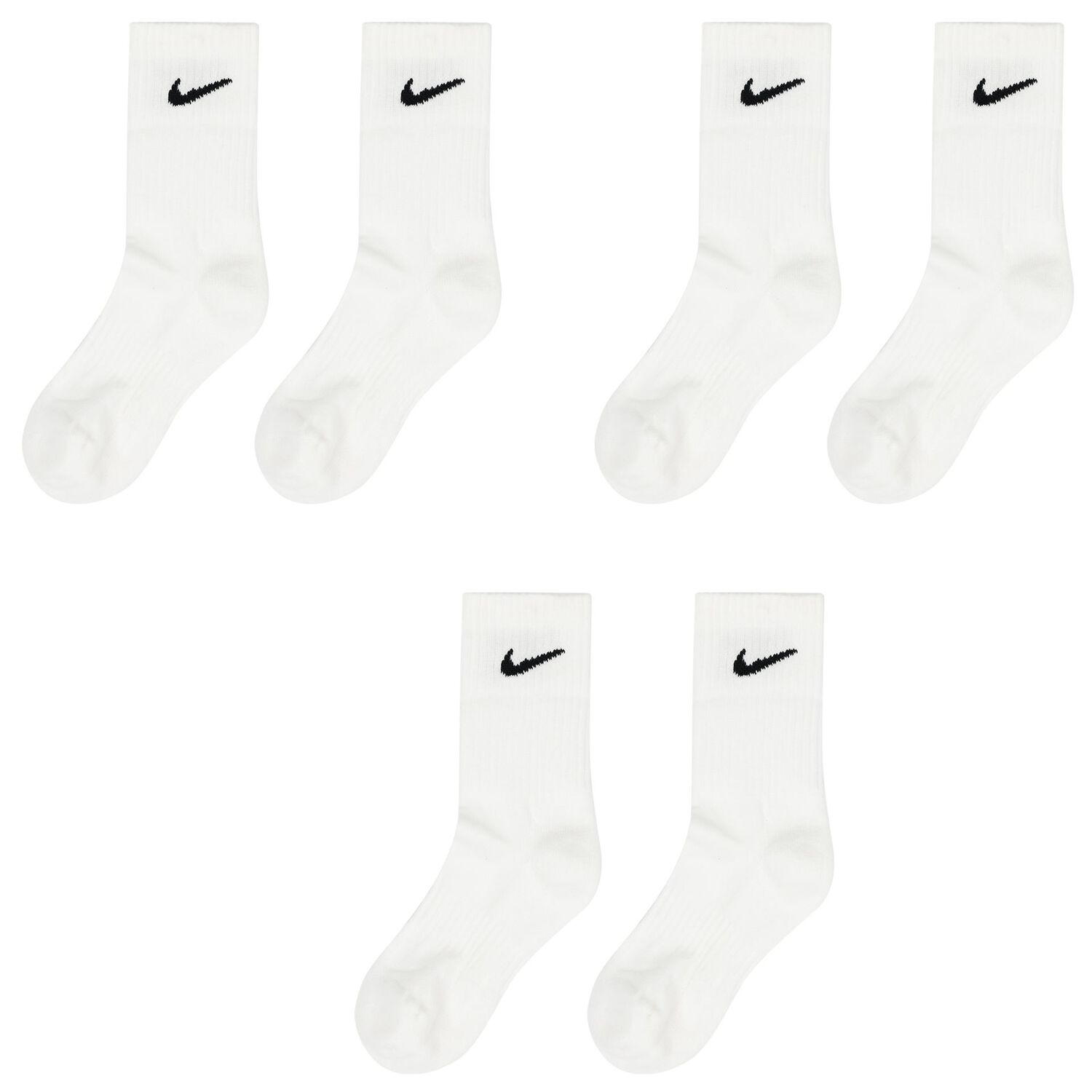 White Logo Socks ( 3-Pack ), 2, hi-res image number null