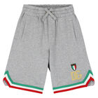 Boys Grey Jersey Shorts, 1, hi-res