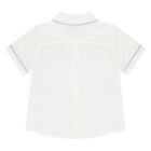 Younger Boys White & Blue Shorts Set, 1, hi-res