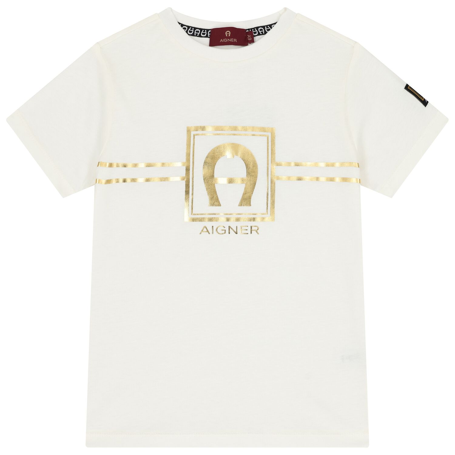 Boys Ivory Logo T-Shirt, 1, hi-res