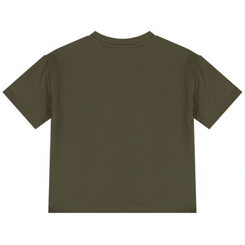 Boys Green Logo Oversized T-Shirt