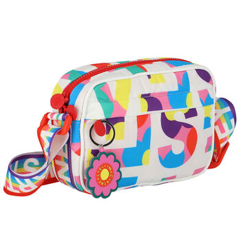 Girls White Logo Bag
