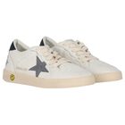 Ivory & Grey Logo Trainers, 1, hi-res