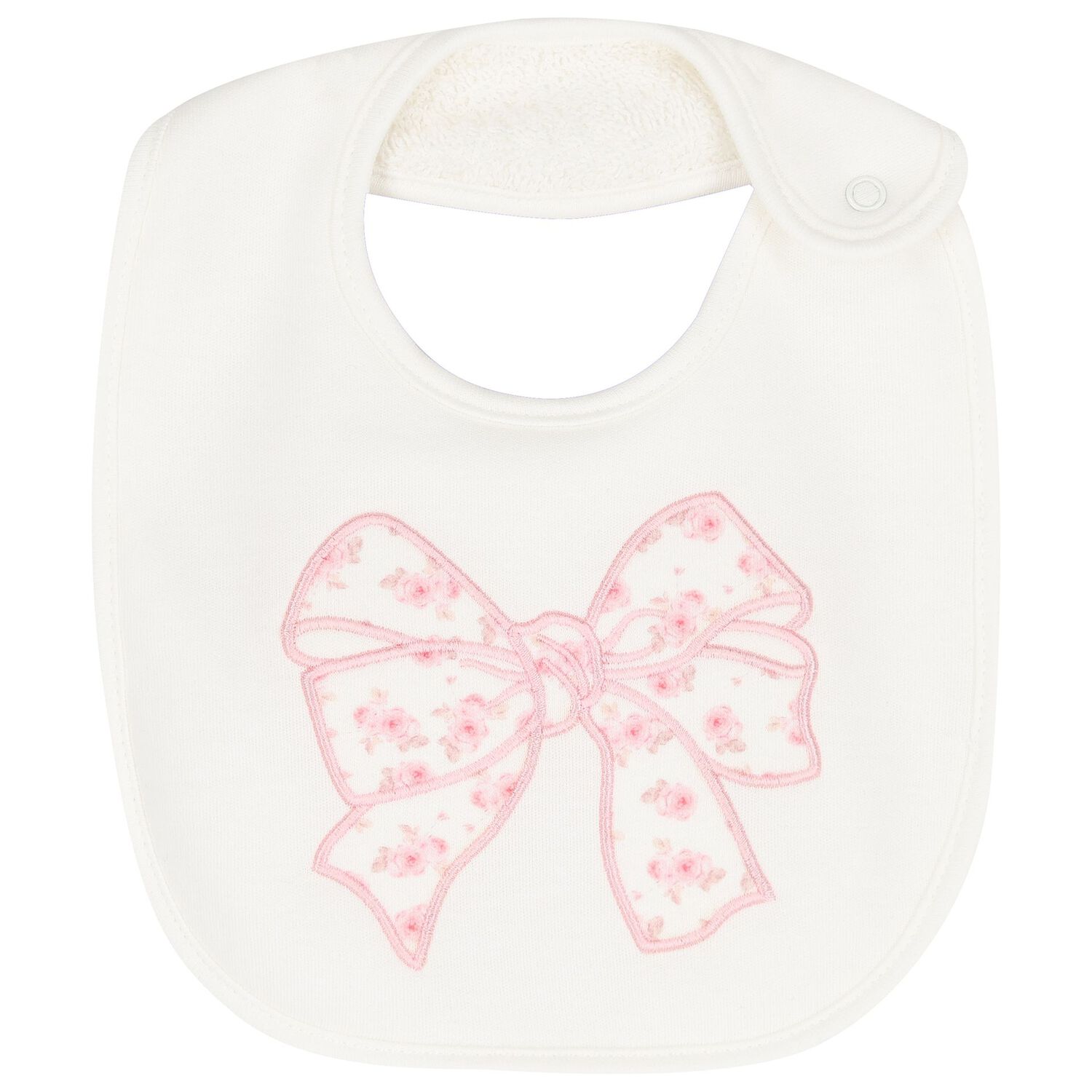 Baby Girls Ivory & Pink Floral Bow Babygrow Gift Set, 1, hi-res