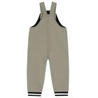 Younger Boys Green & White Ikonik Karl Dungaree Set , 1, hi-res