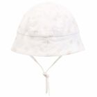 Baby Girls Pink & White Sun Hat, 1, hi-res