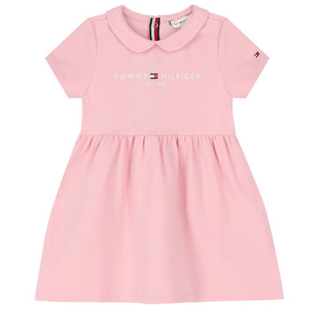 Baby Girls Pink Logo Dress