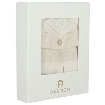 Ivory Teddy Bear Logo Babygrow Set