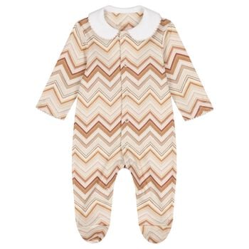 Mult-Coloured Zig Zag Babygrow