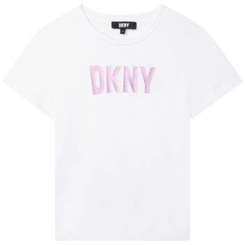 Girls White Logo T-Shirt