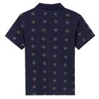 Boys Navy Blue Polo Shirt, 1, hi-res