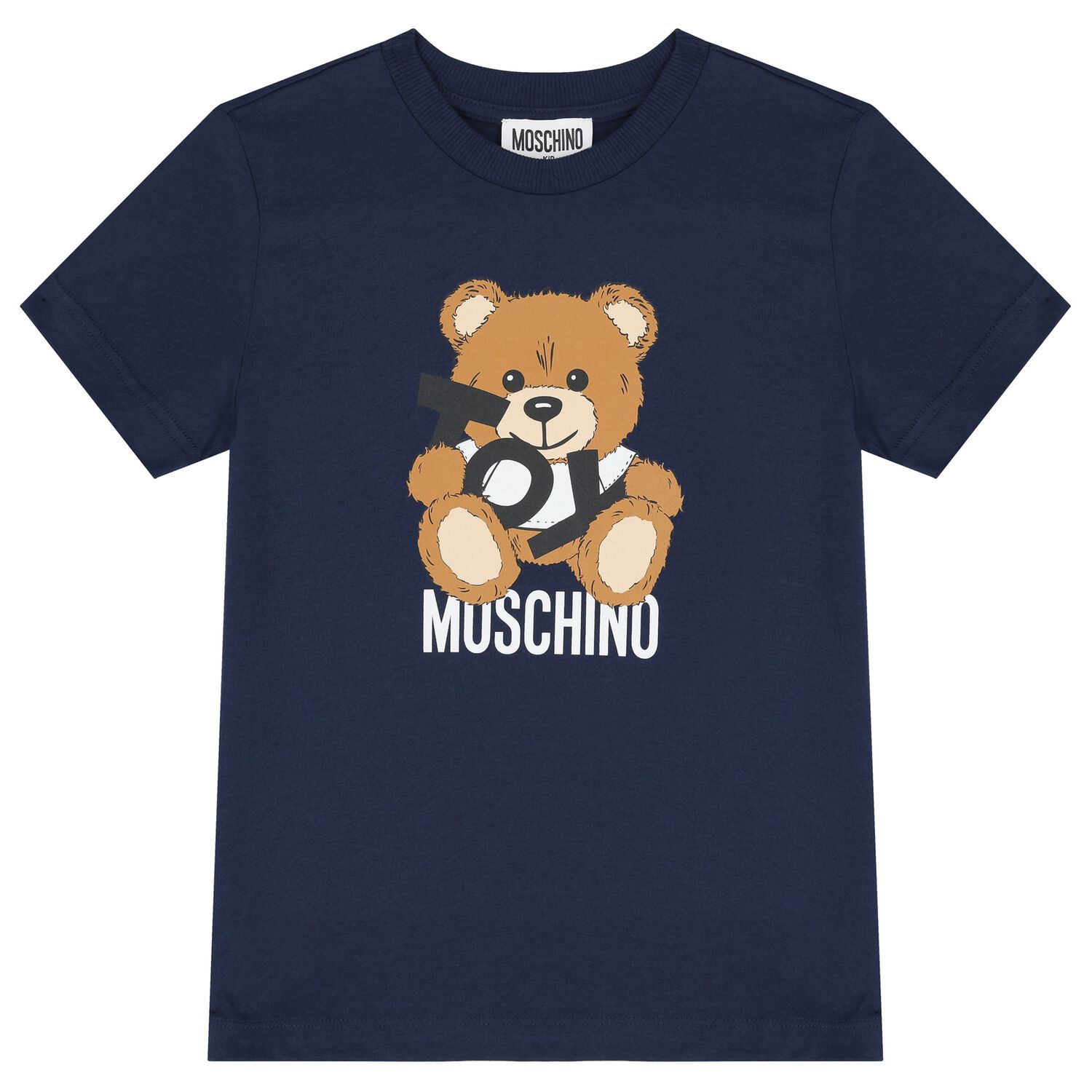Navy Blue Teddy Bear Logo T-Shirt, 2, hi-res image number null
