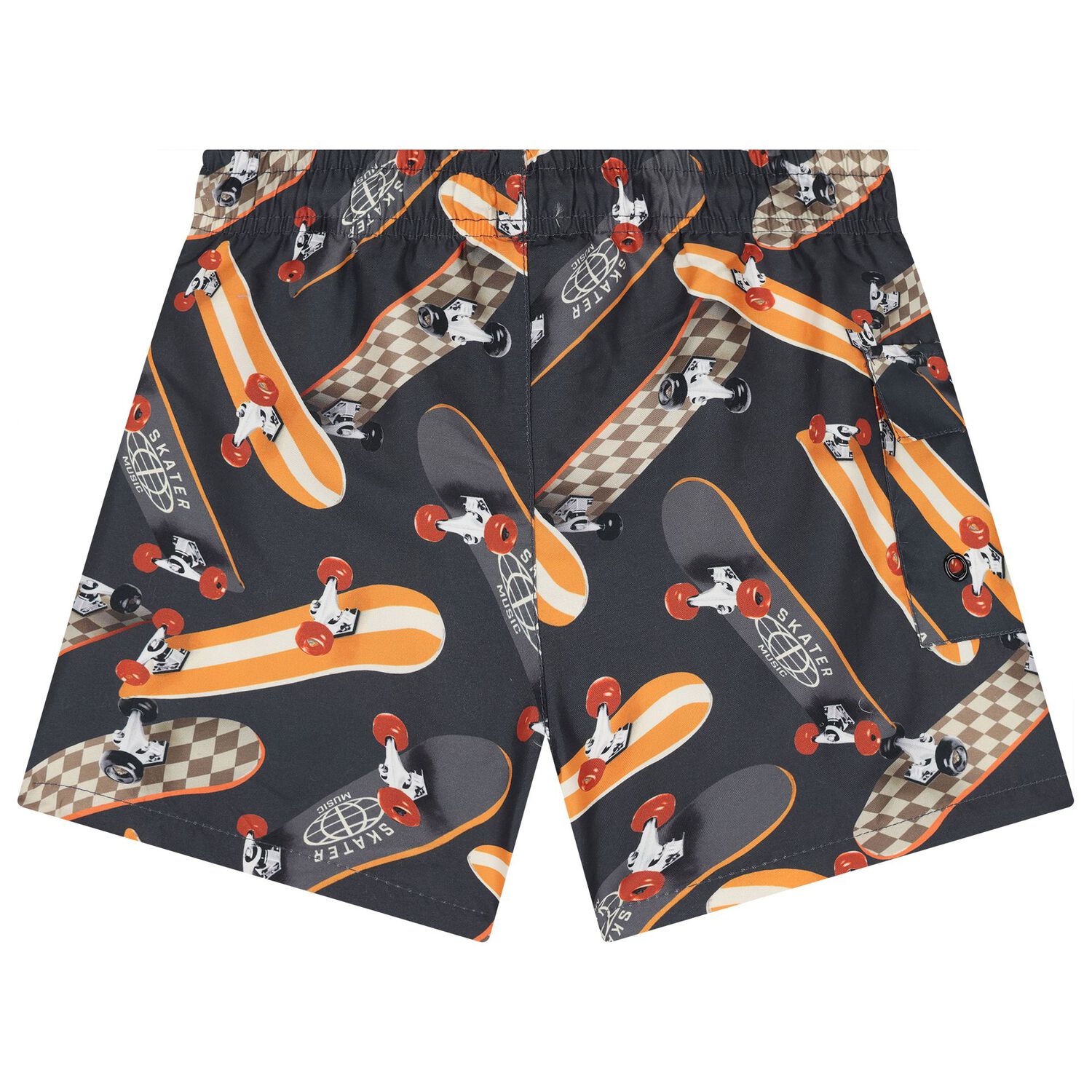 Boys Grey Skate Board Swim Shorts, 1, hi-res image number null