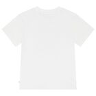 Boys White & Blue Logo Shorts Set, 1, hi-res