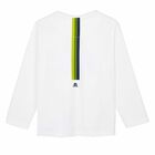 Boys White Logo Top, 1, hi-res