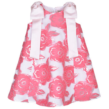 Girls Pink Trapeze Dress Set