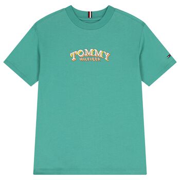 Boys Green Logo T-Shirt