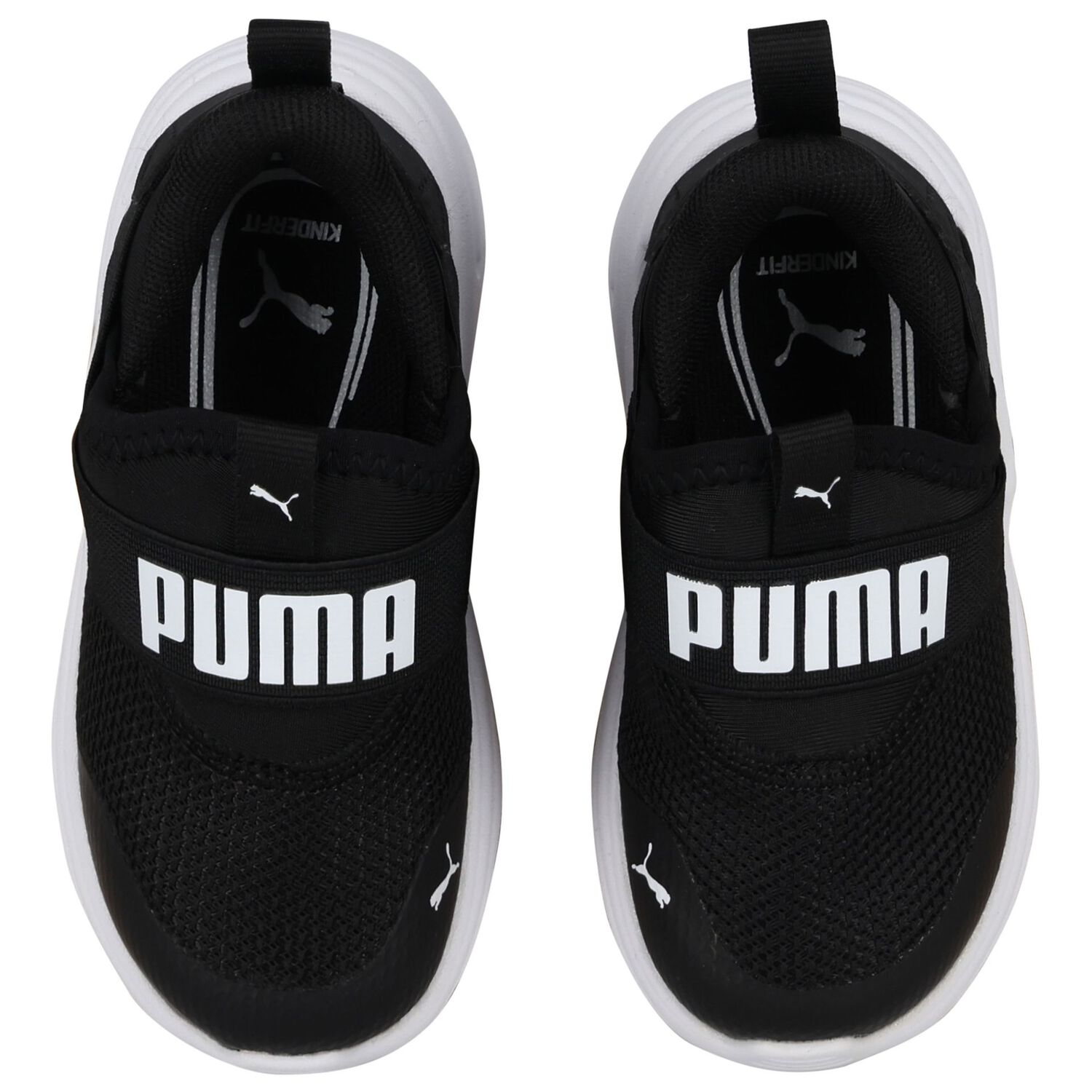 حذاء رياضي أسود ناعم سلكي من سليب تيك 2, 1, hi-res