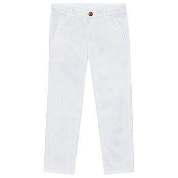 Boys Ivory Trousers