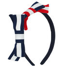 طوق شعر بنات مخطط باللون الكحلي , 1, hi-res