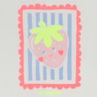 بدلة نوم بيضاء بنقشة الفراولة للبنات , 1, hi-res