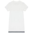 فستان بنات بالشعار بطبعه تيدى بير باللون الابيض , 1, hi-res