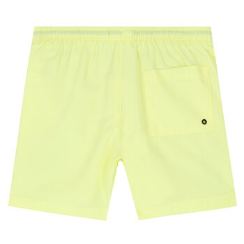 Boys Light Yellow Logo Swim Shorts