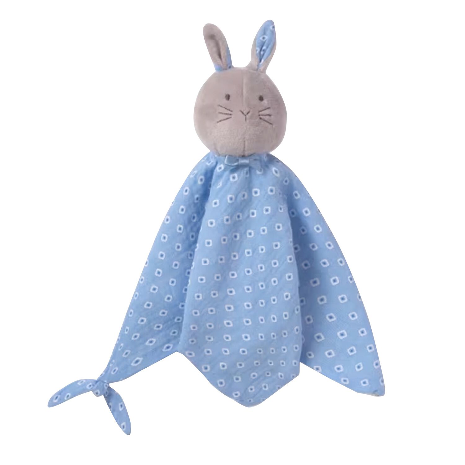 Baby Boys Blue & Beige Doudou Comforter, 1, hi-res image number null