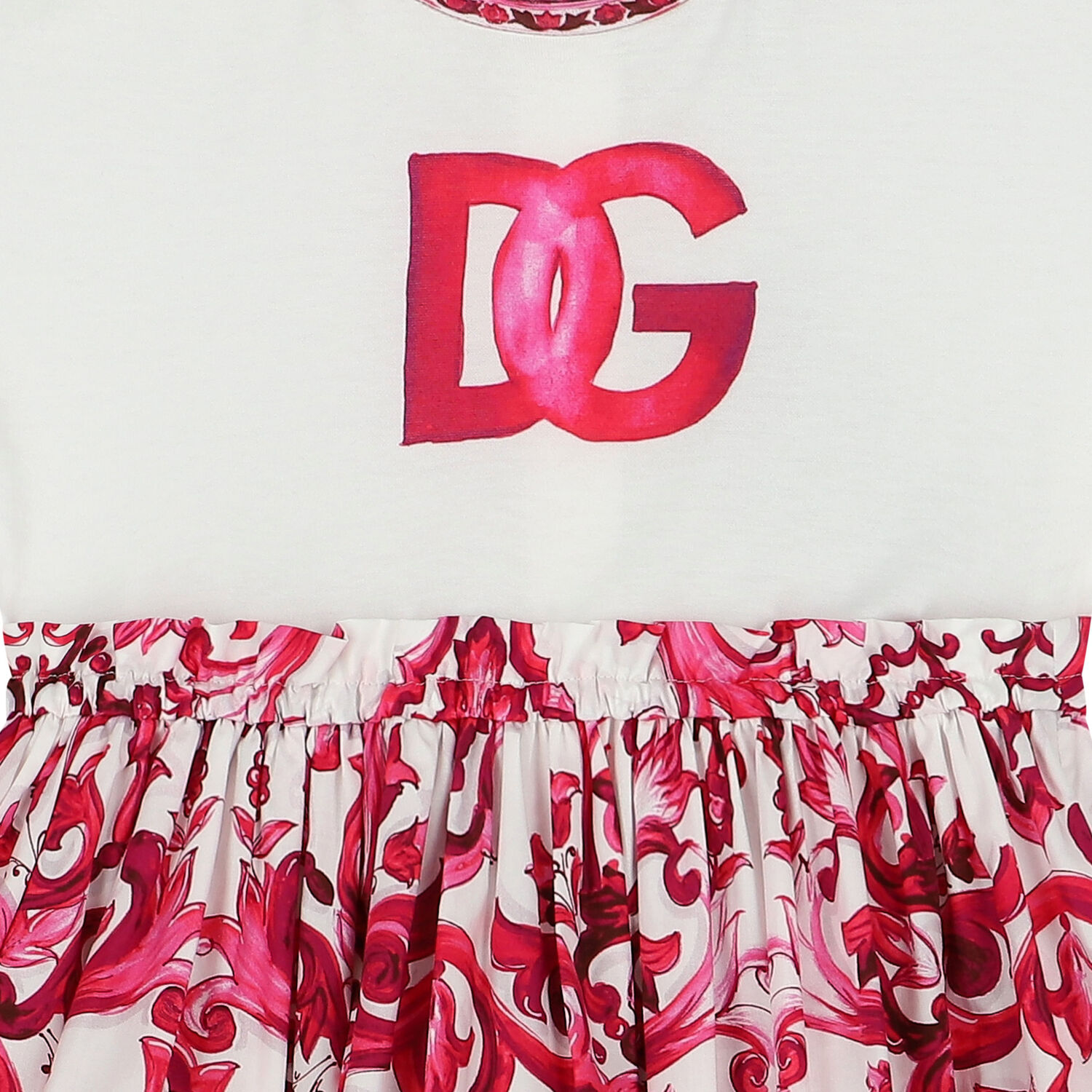 Girls Pink & Ivory Majolica Dress, 1, hi-res image number null