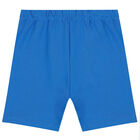 Boys Blue Logo Shorts, 1, hi-res
