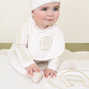 Ivory Logo Baby Bib
