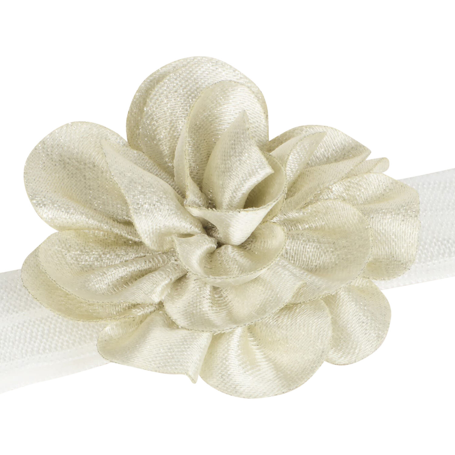 Younger Girls Gold Flower Headband & Bow Hair Clip Set, 1, hi-res image number null