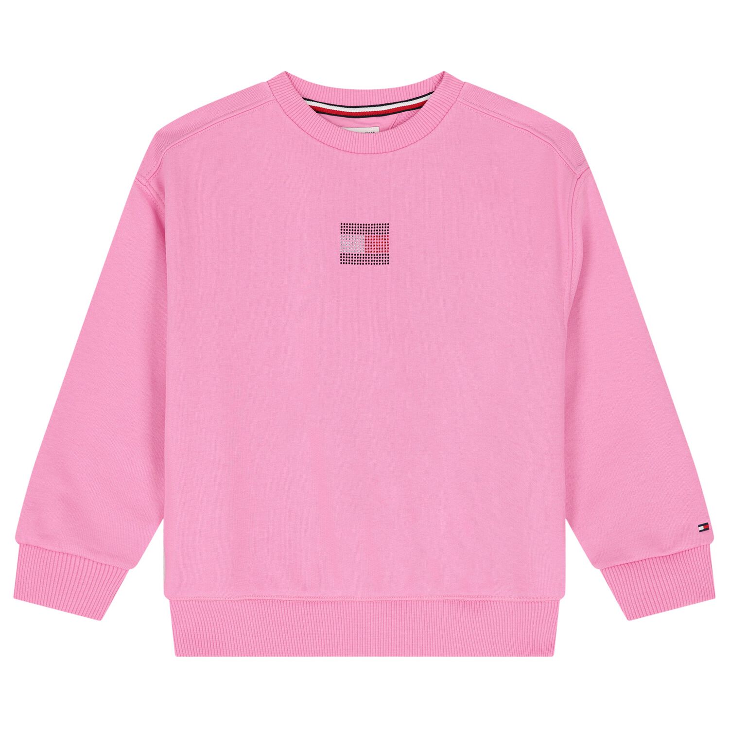 Girls Pink Embellished Logo Sweatshirt, 1, hi-res