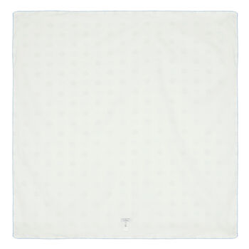 Baby Boys White & Blue Blanket