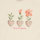 طقم ليجنز للبنات مزين بالزهور باللون البيج , 1, hi-res