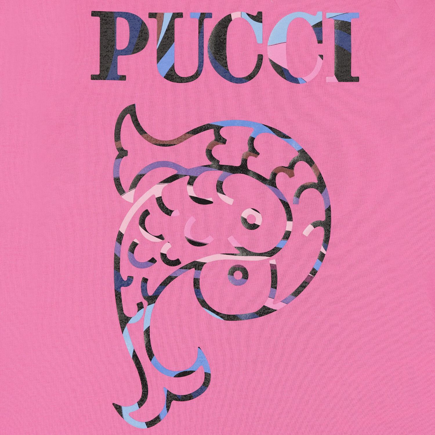 تيشيرت بنات بالشعار باللون الزهري, 2, hi-res