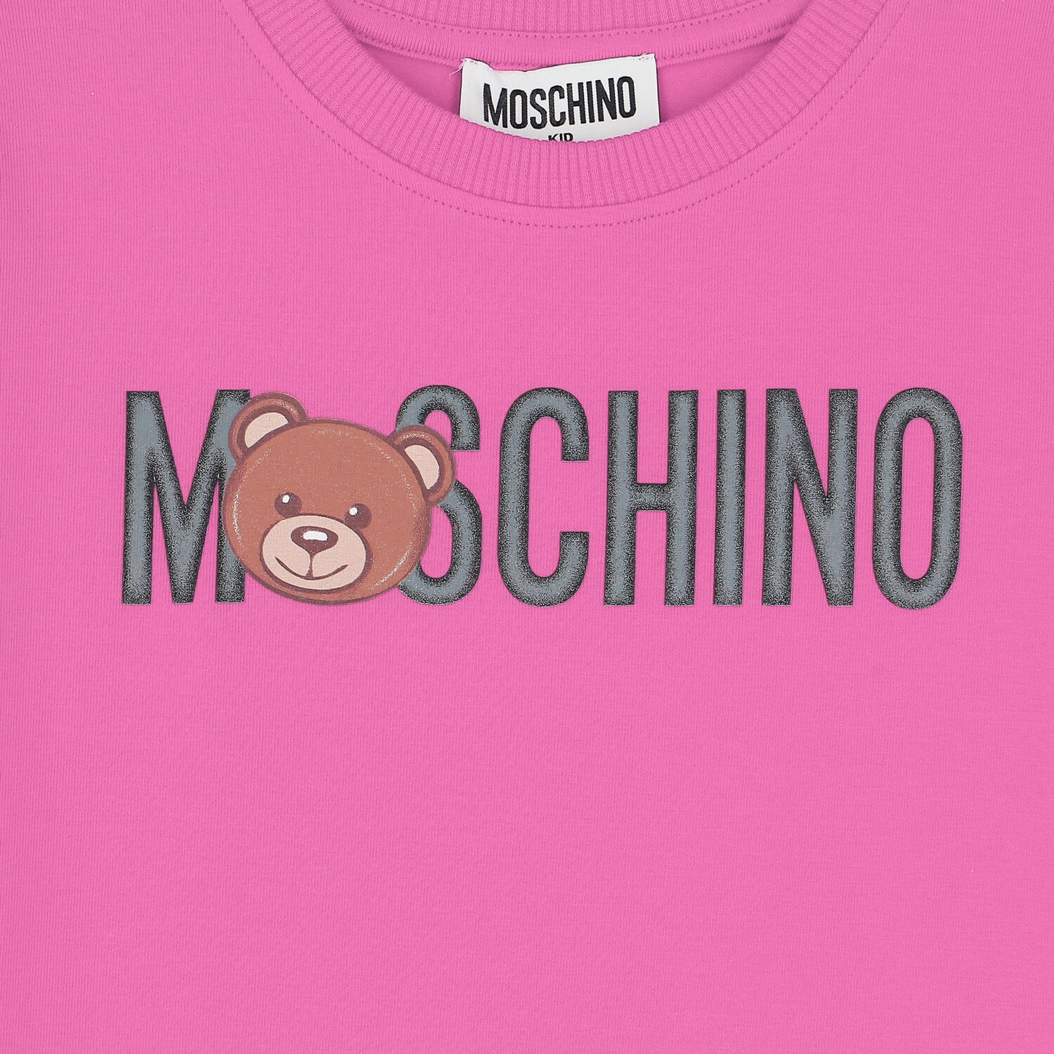 Pink Teddy Logo T-Shirt, 6, hi-res