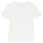 Boys White Logo T-Shirt, 4, hi-res