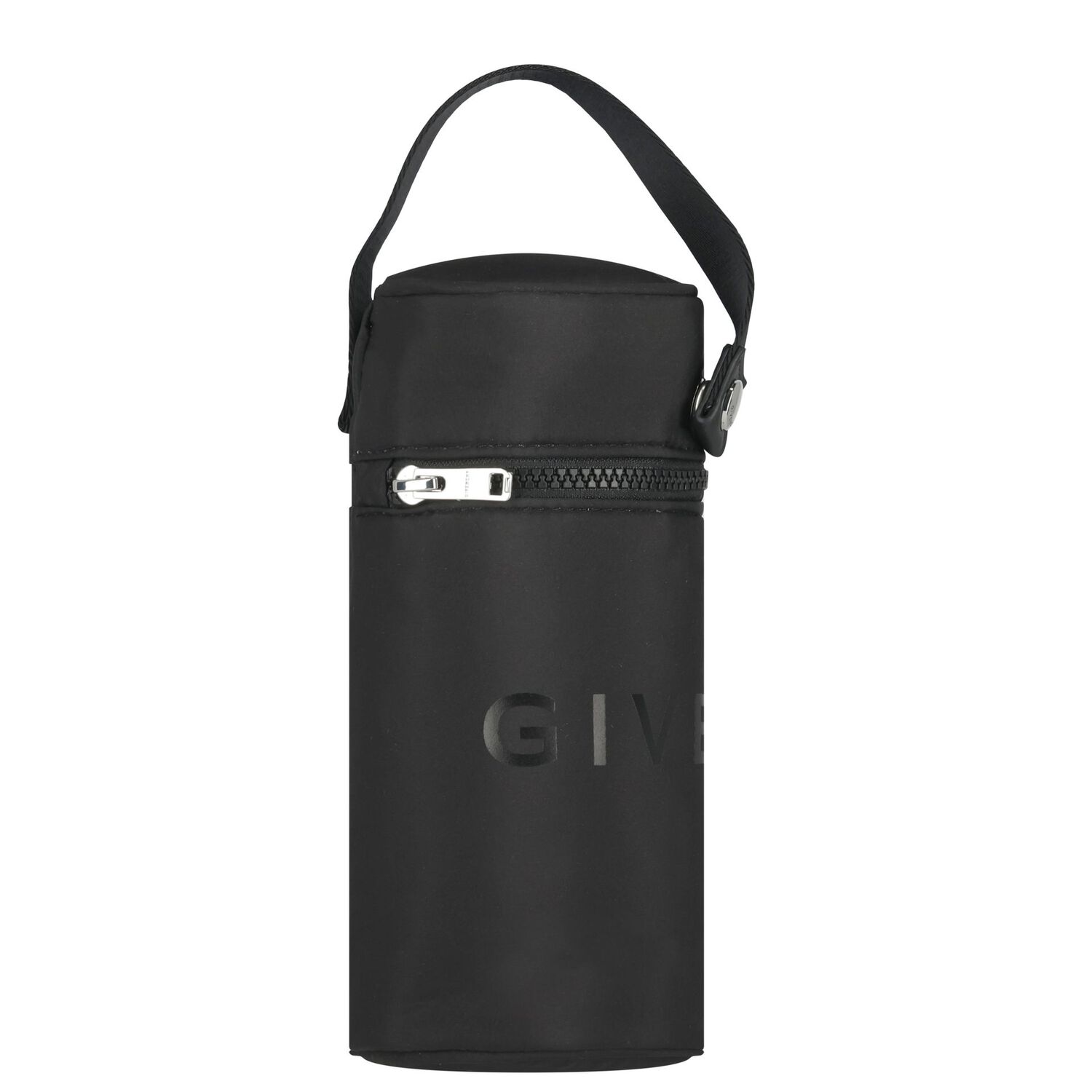 Black Logo Quilted Baby Changing Bag, 1, hi-res