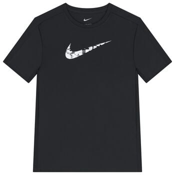 Boys Black Logo Dri-Fit T-Shirt
