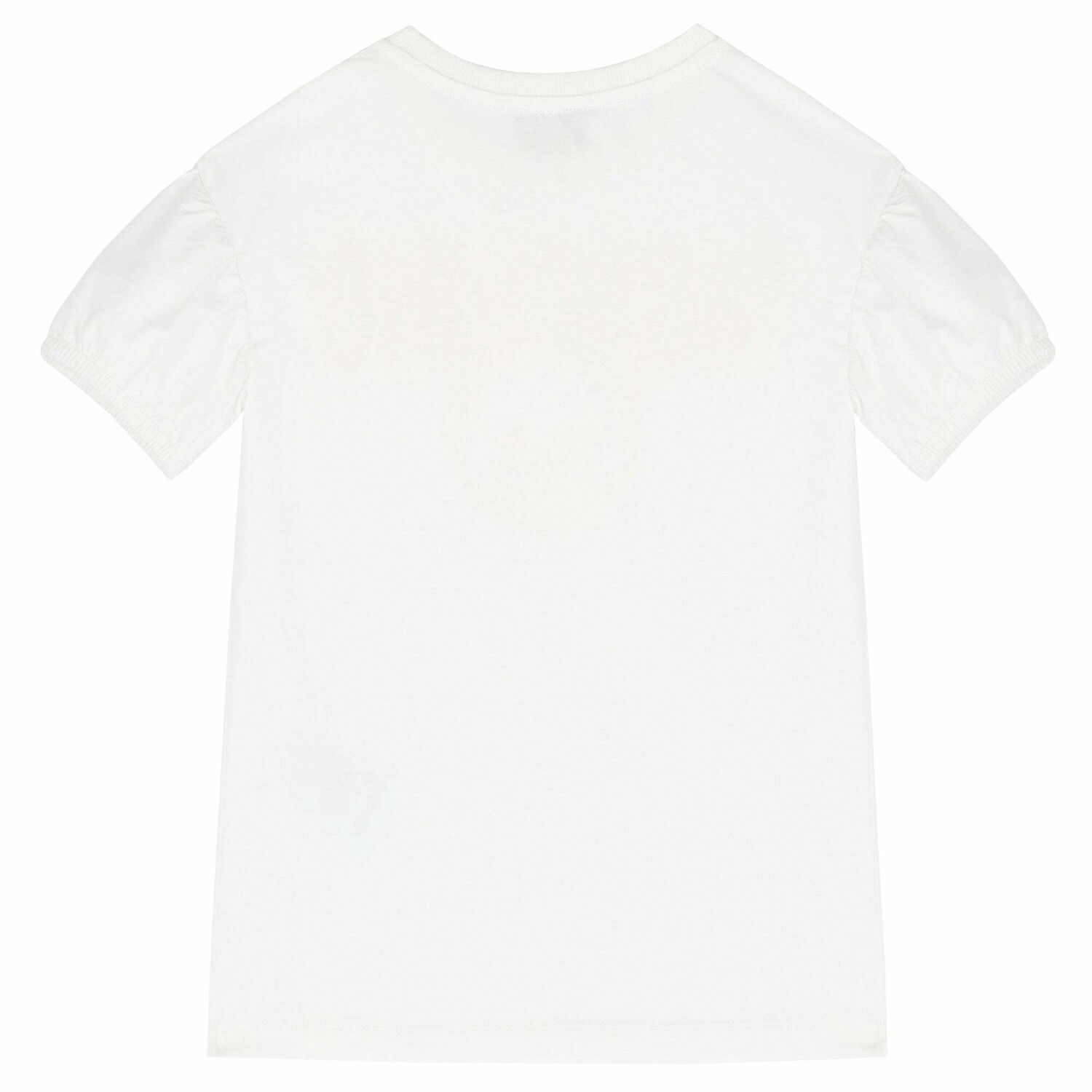 Girls White Logo T-Shirt, 3, hi-res image number null