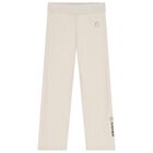 بدلة رياضية بشعار دب تيدي باللون البيج للبنات, 1, hi-res