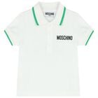 Younger Boys Teddy Bear Logo Polo Shirt, 1, hi-res