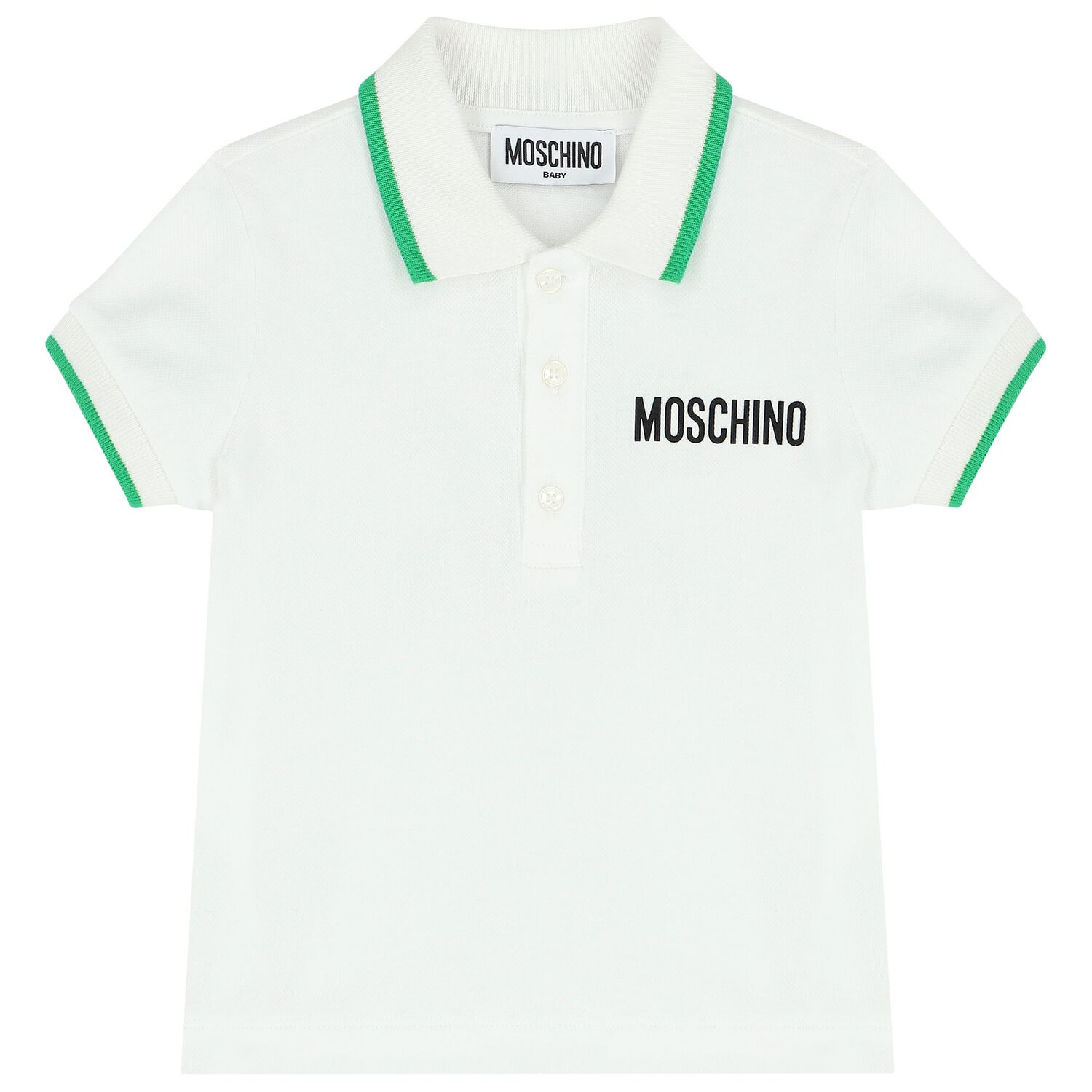 Younger Boys Teddy Bear Logo Polo Shirt, 1, hi-res