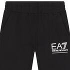 بنطلون رياضى للاولاد بالشعار باللون الاسود , 1, hi-res